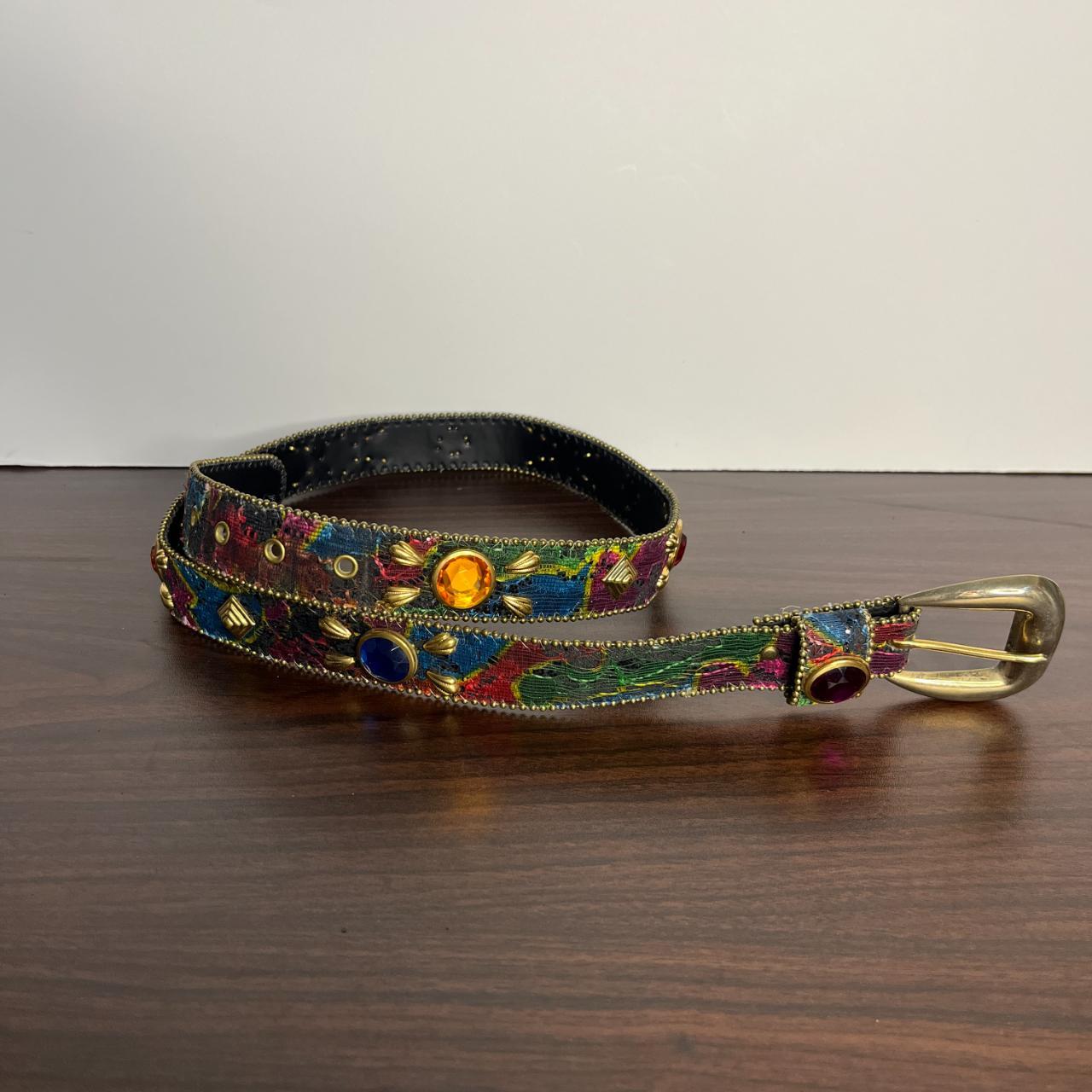 Source Unknown Women's Belt - Blue/Multi – Bejewe… - image 4