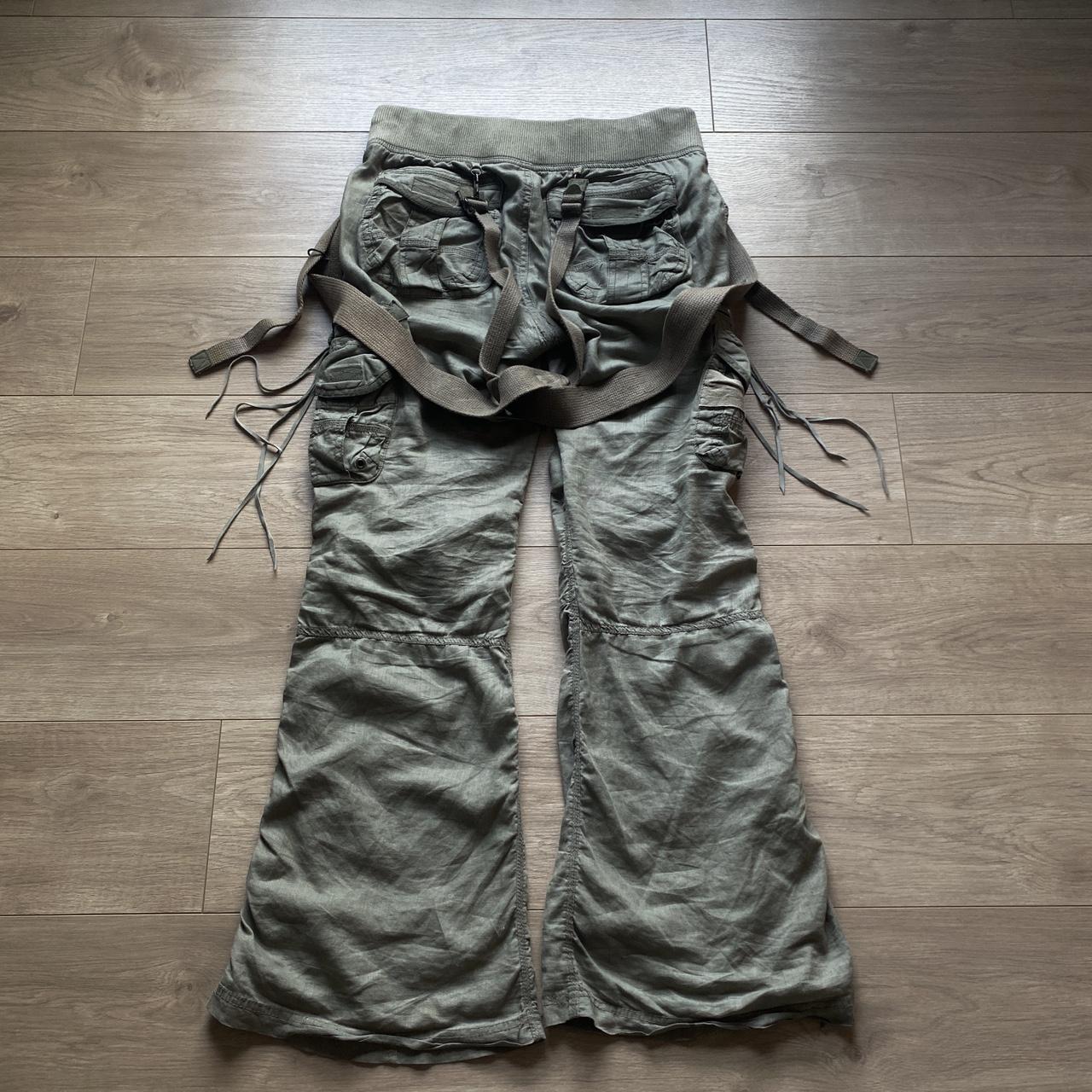 G.O.A goa Military Flared Parachute Suspender Cargo | Depop