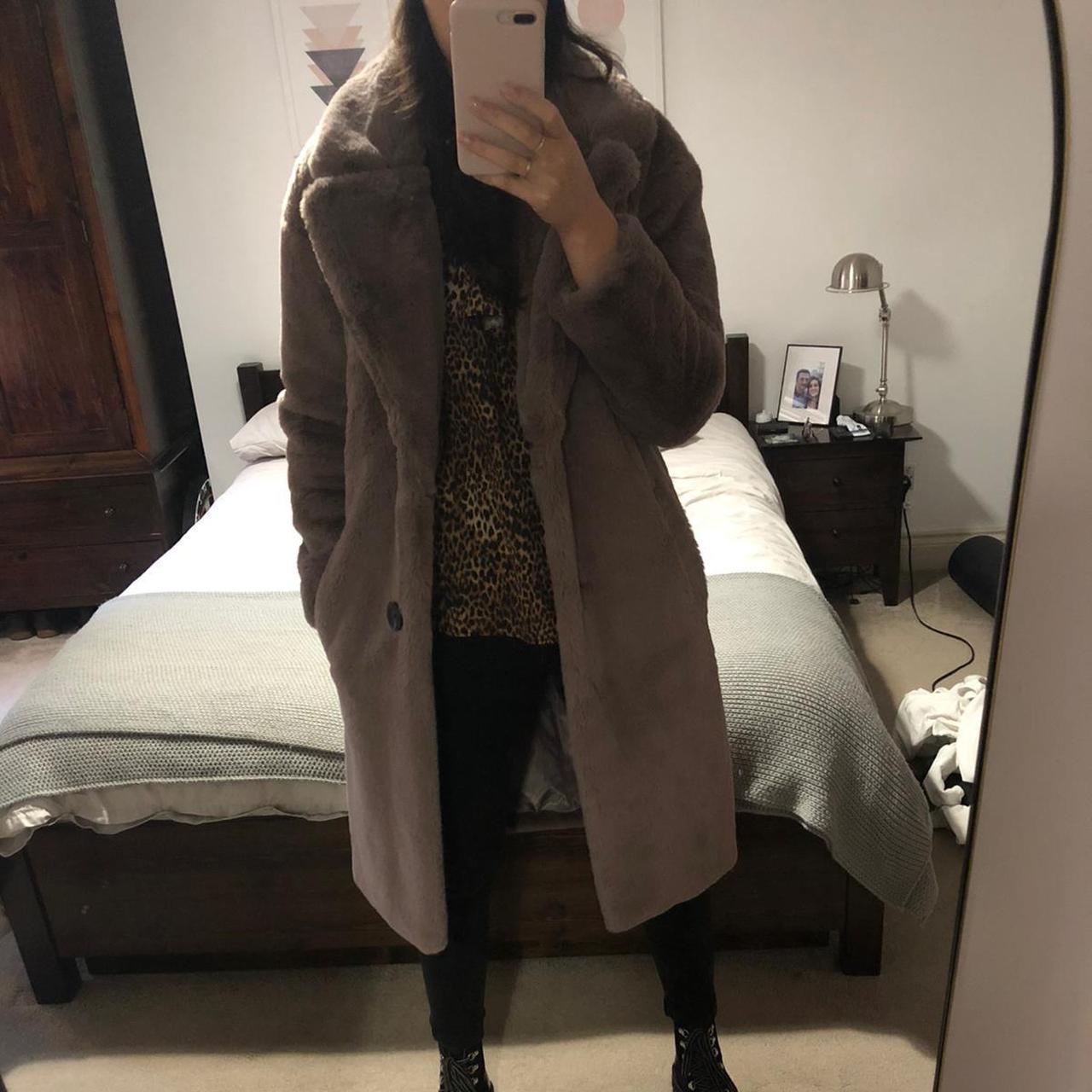 Faux Fur Coat  Banana Republic