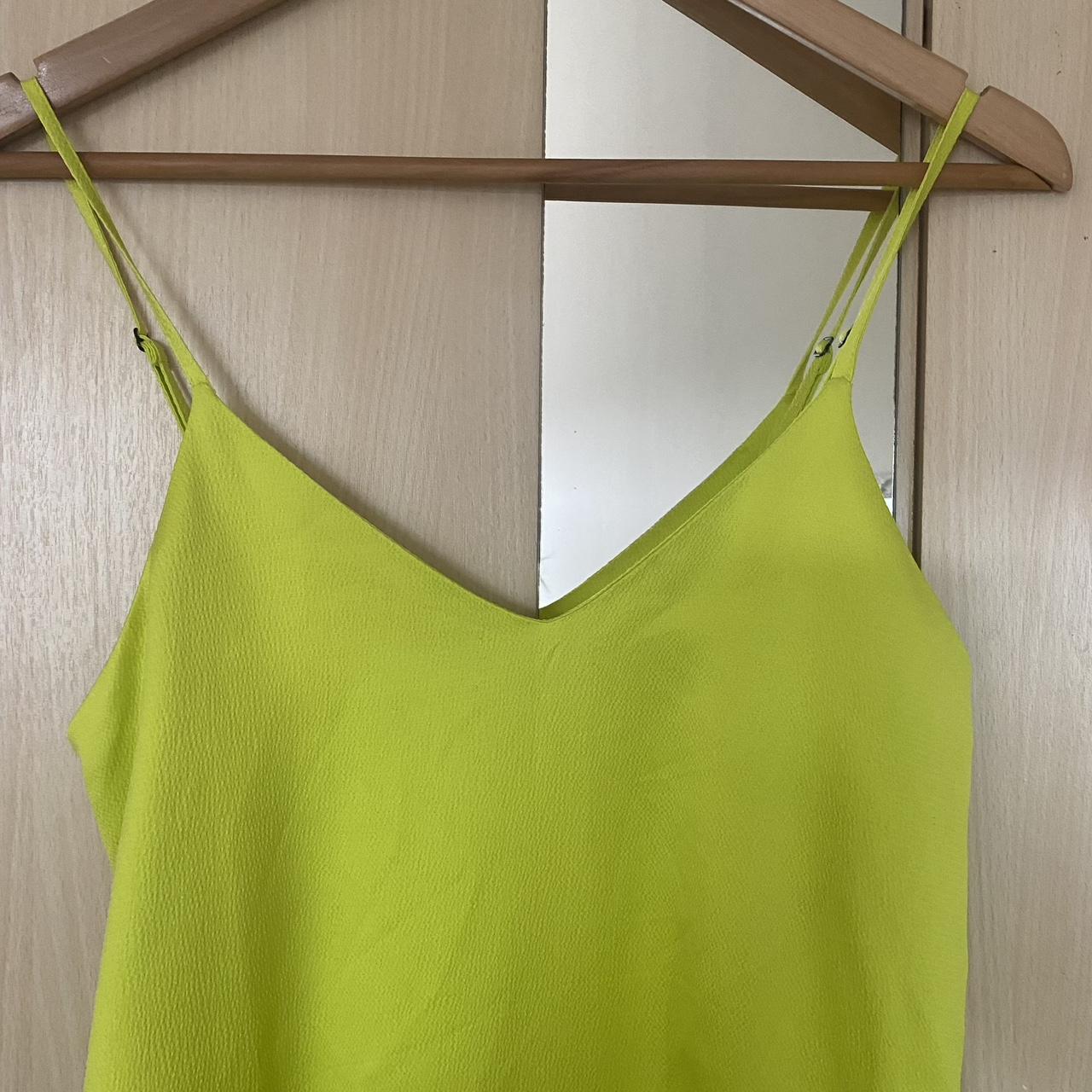 Monki lime green midi strap dress Worn a few times... - Depop