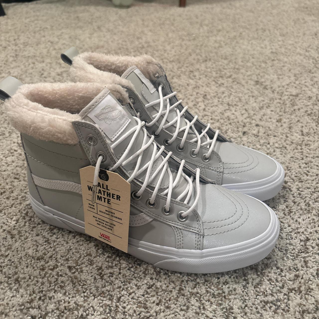 Vans Women's Sneakers Grey/White US – High top all weather