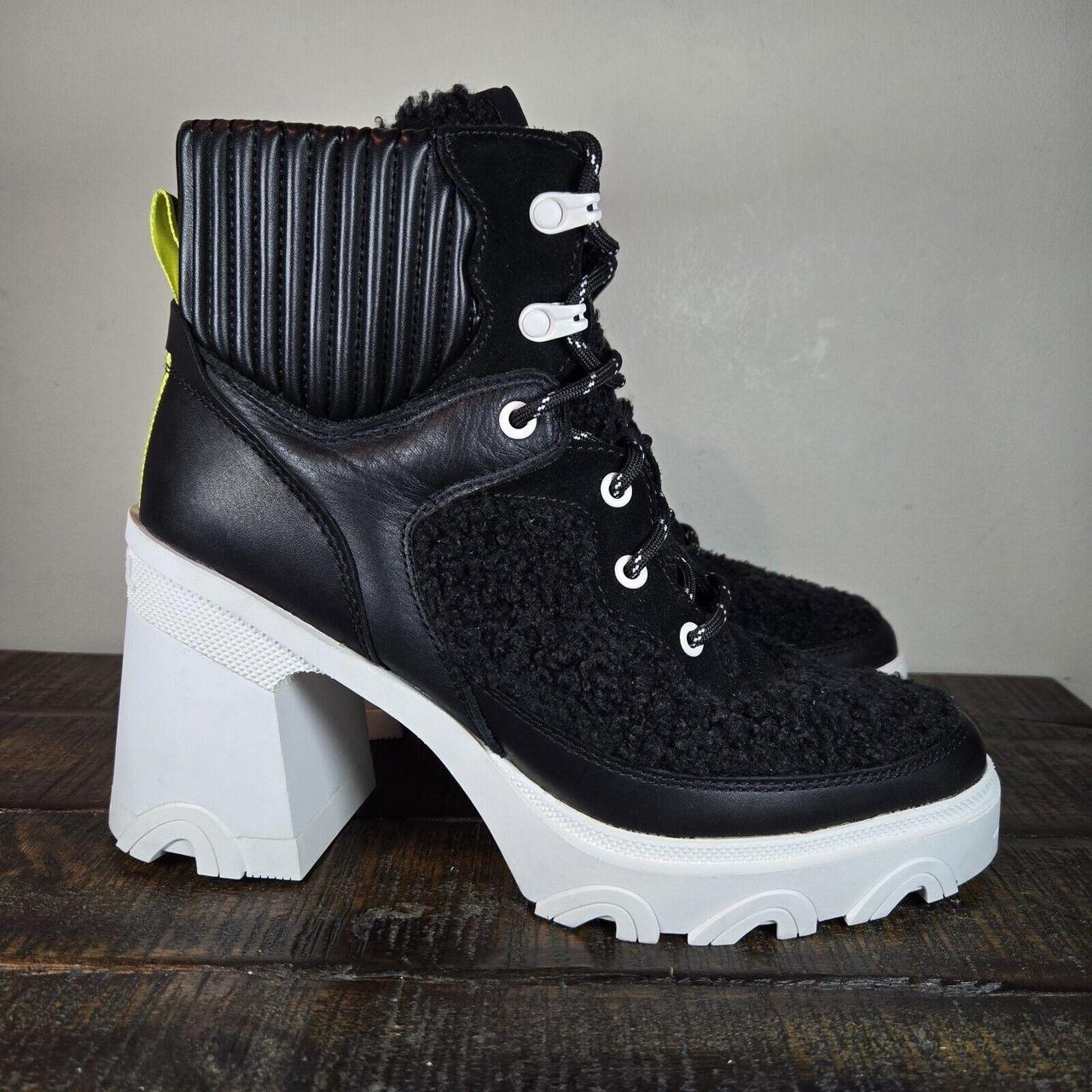 NEW Sorel Size 10 Waterproof Brex Chunky Heel Platform Booties selling - Black