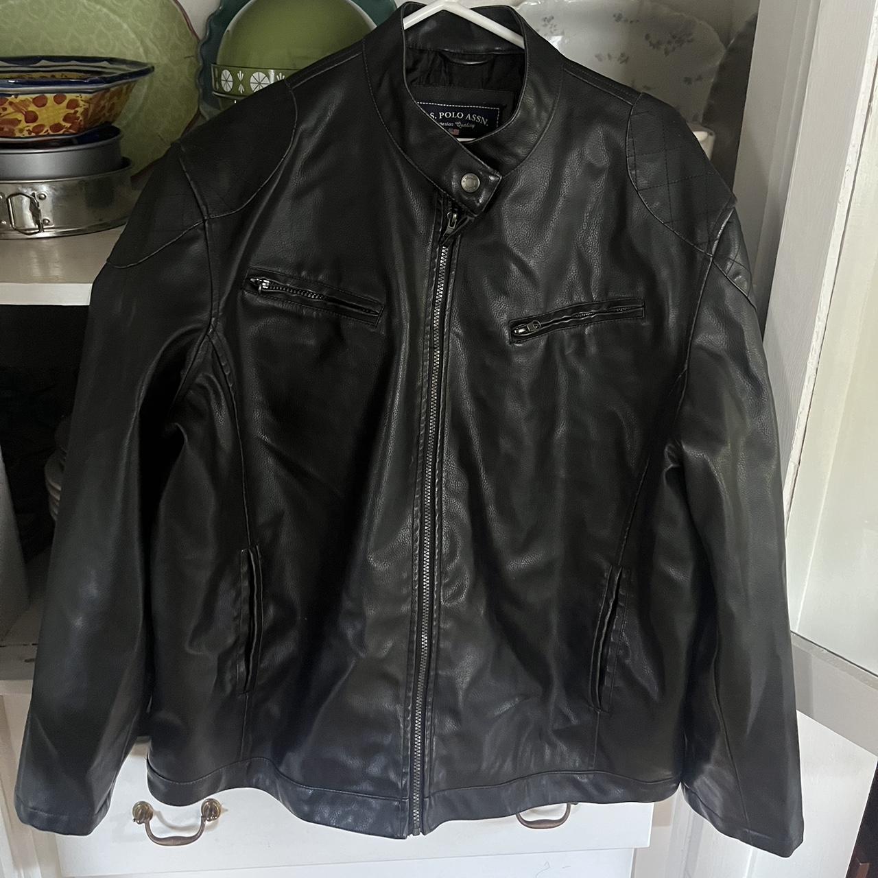 U.S. POLO ASSN leather jacket retailer