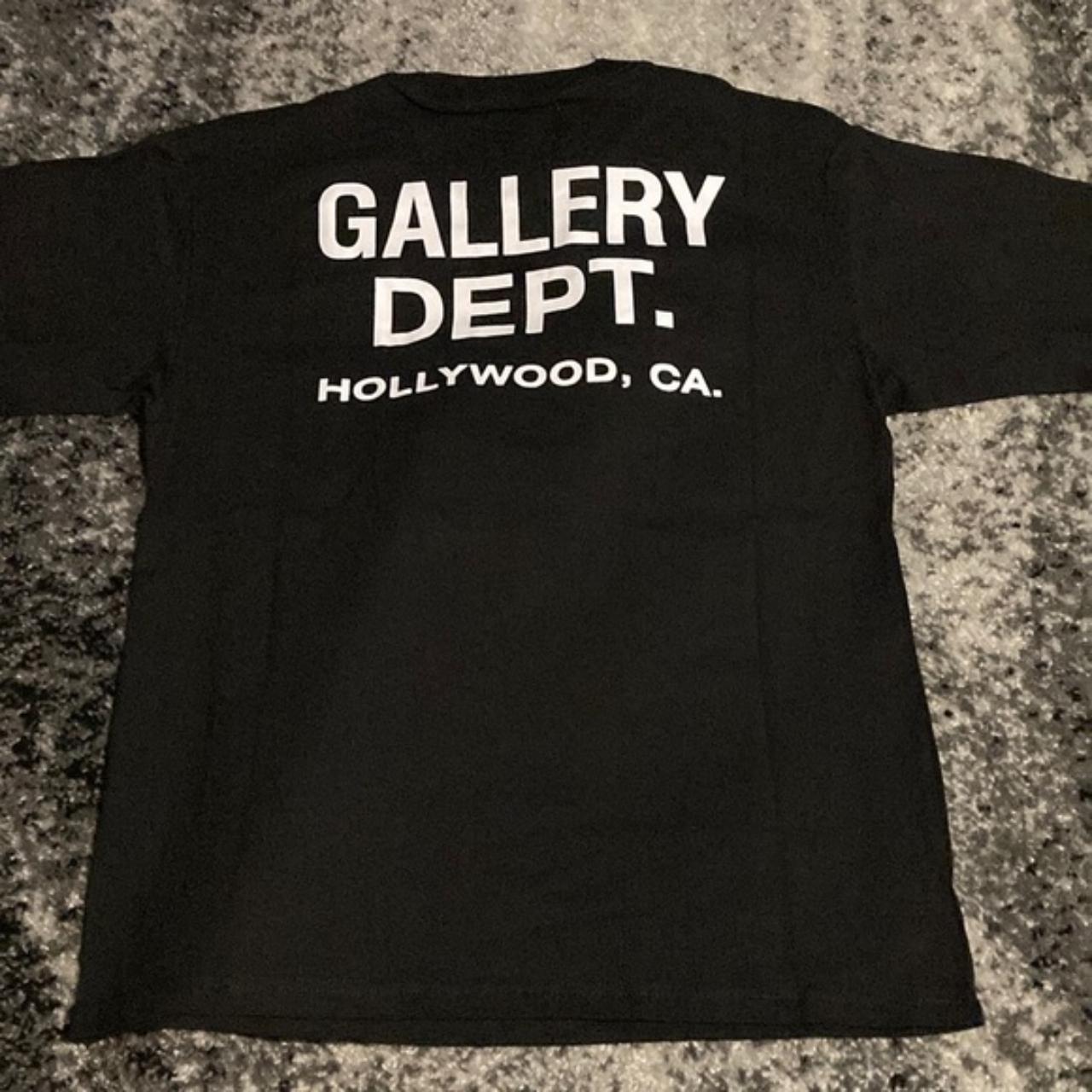 Gallery Dept Tokyo Painted Black Tee Short-Sleeve | Depop