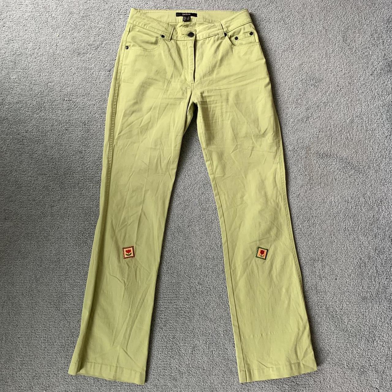 Barbour trousers yellow online