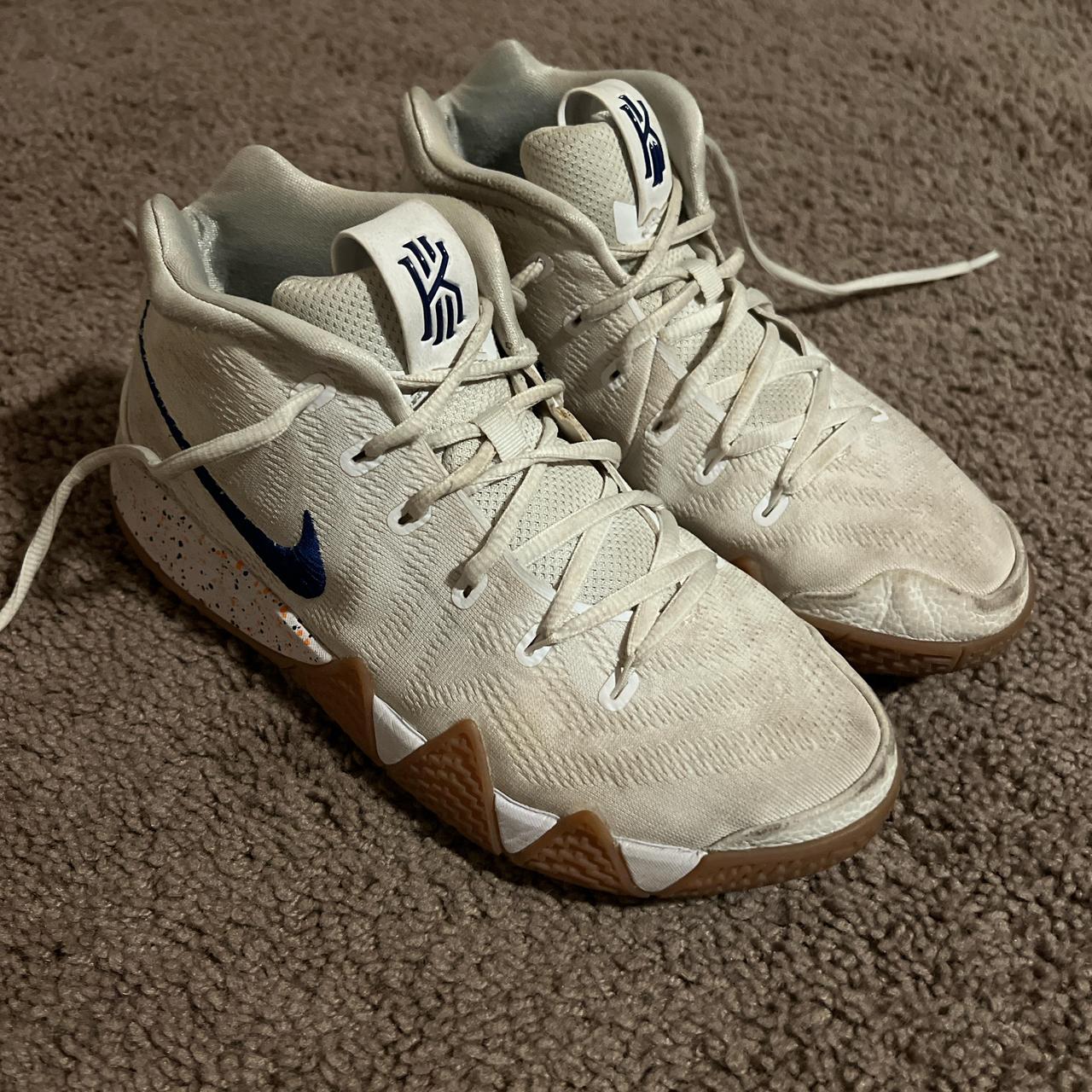 All white kyrie 4s best sale