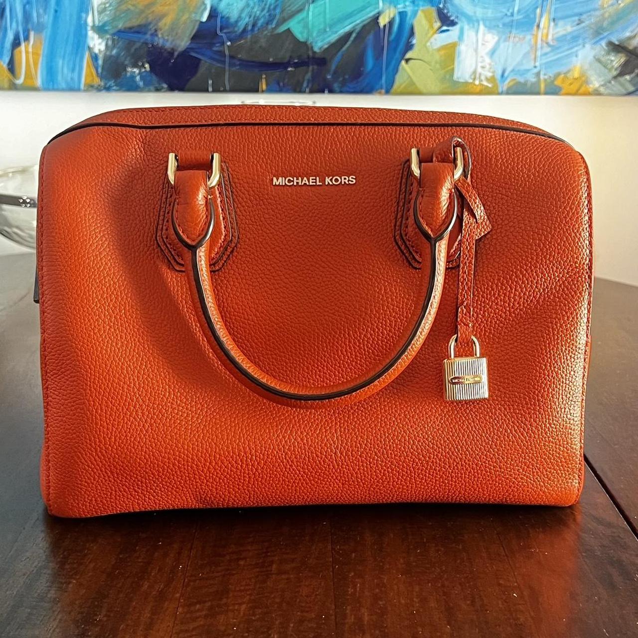 Michael kors superfeet burnt orange purse