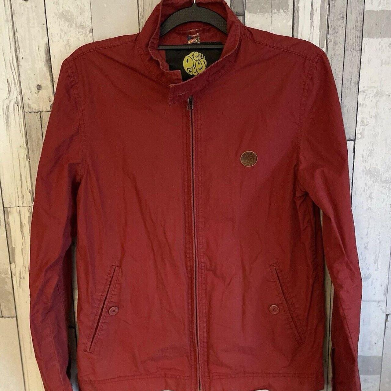 Pretty Green Harrington Jacket Burgundy Size. Depop