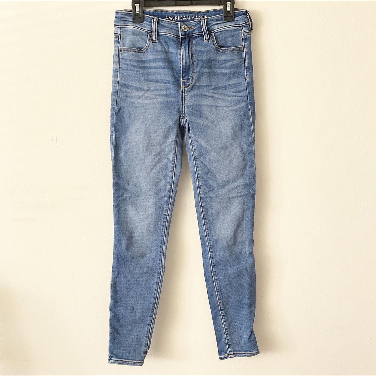 AMERICAN EAGLE Women's Jegging Super Stretch blue Jeans, Size 2