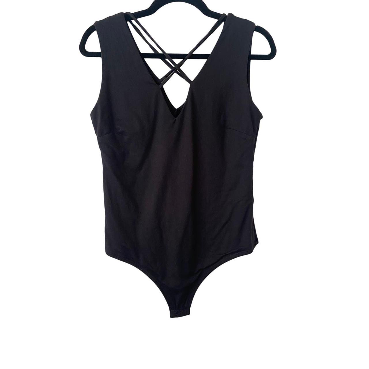 Black Lulu's CrissCross Bodysuit -Size: XL -Brand: - Depop
