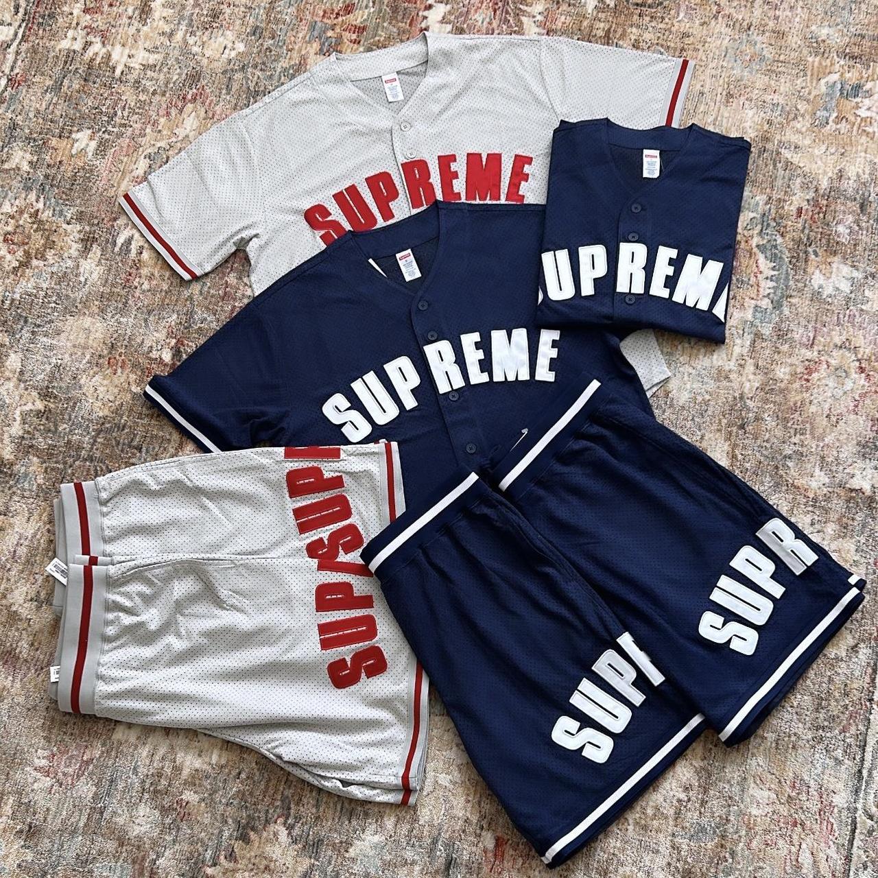 Supreme Ultrasuede 締め付けれ Mesh Baseball Jersey