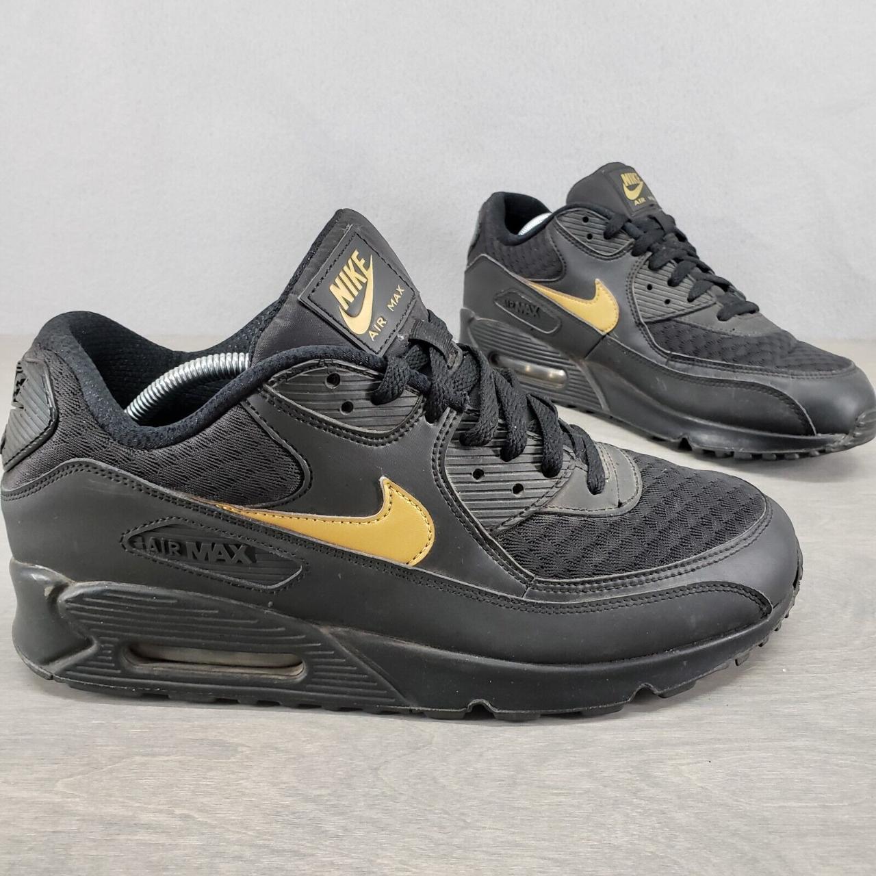 Nike Air Max 90 Essential Black Gold Size 12 . Depop