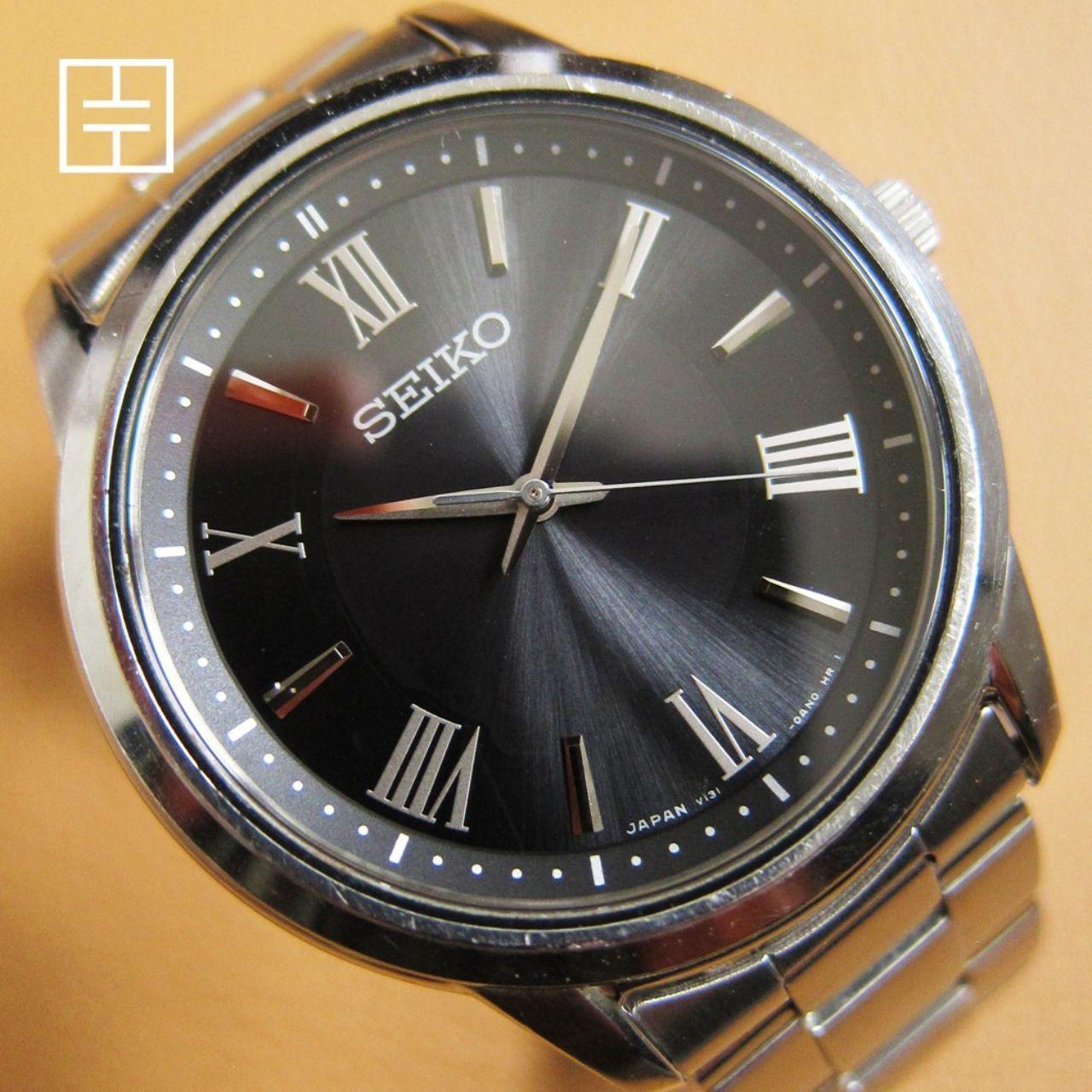 SEIKO 3M22-0A70 Titanium 18K Gold Bezel Dolce (AGS | Depop