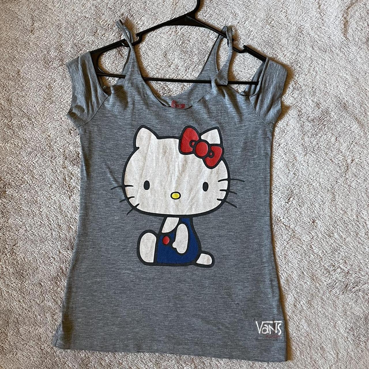 Grey Hello Kitty x Vans Tank top Size XS tank in. Depop