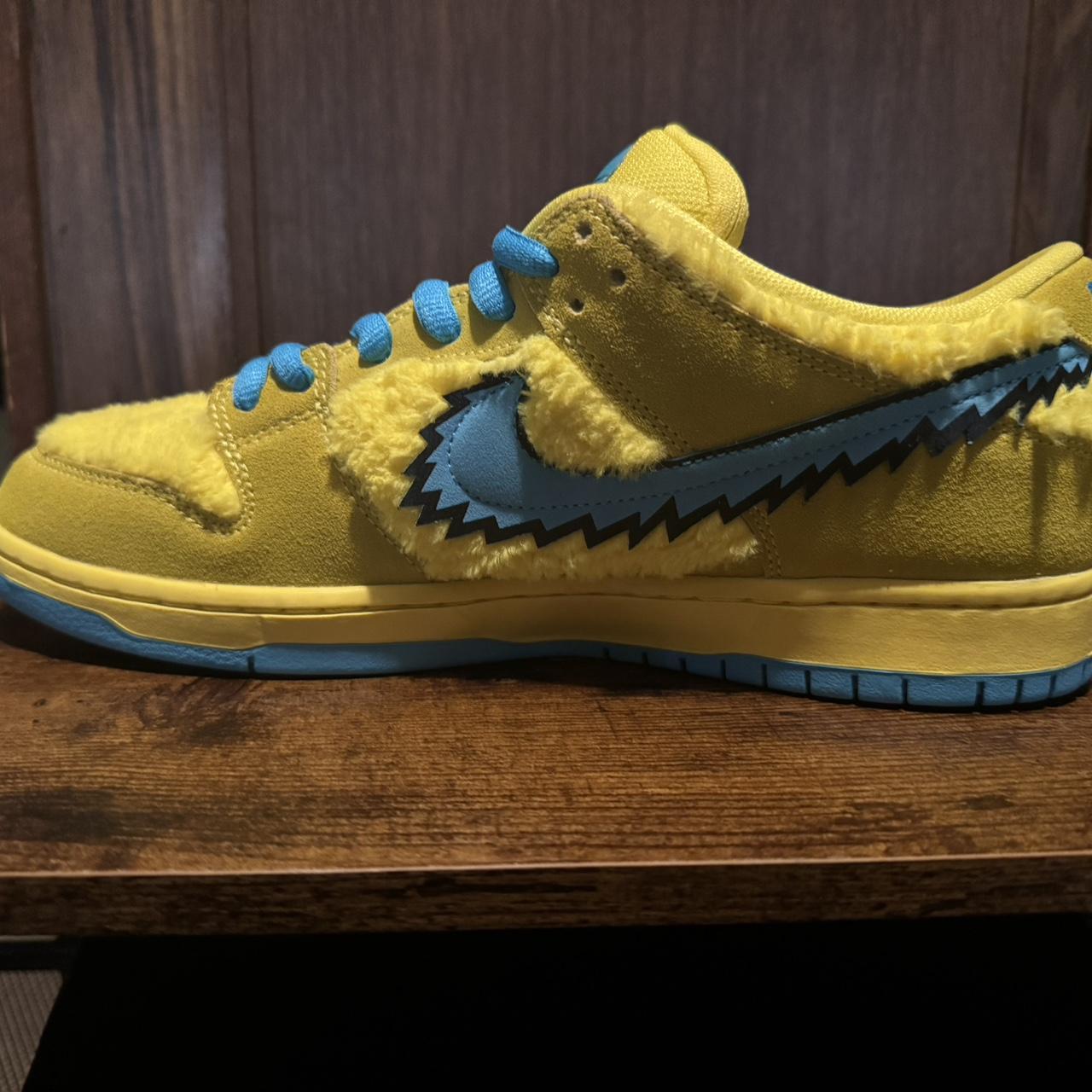 Nike SB Dunk Low Yellow & Blue Grateful Dead Collab, | Depop