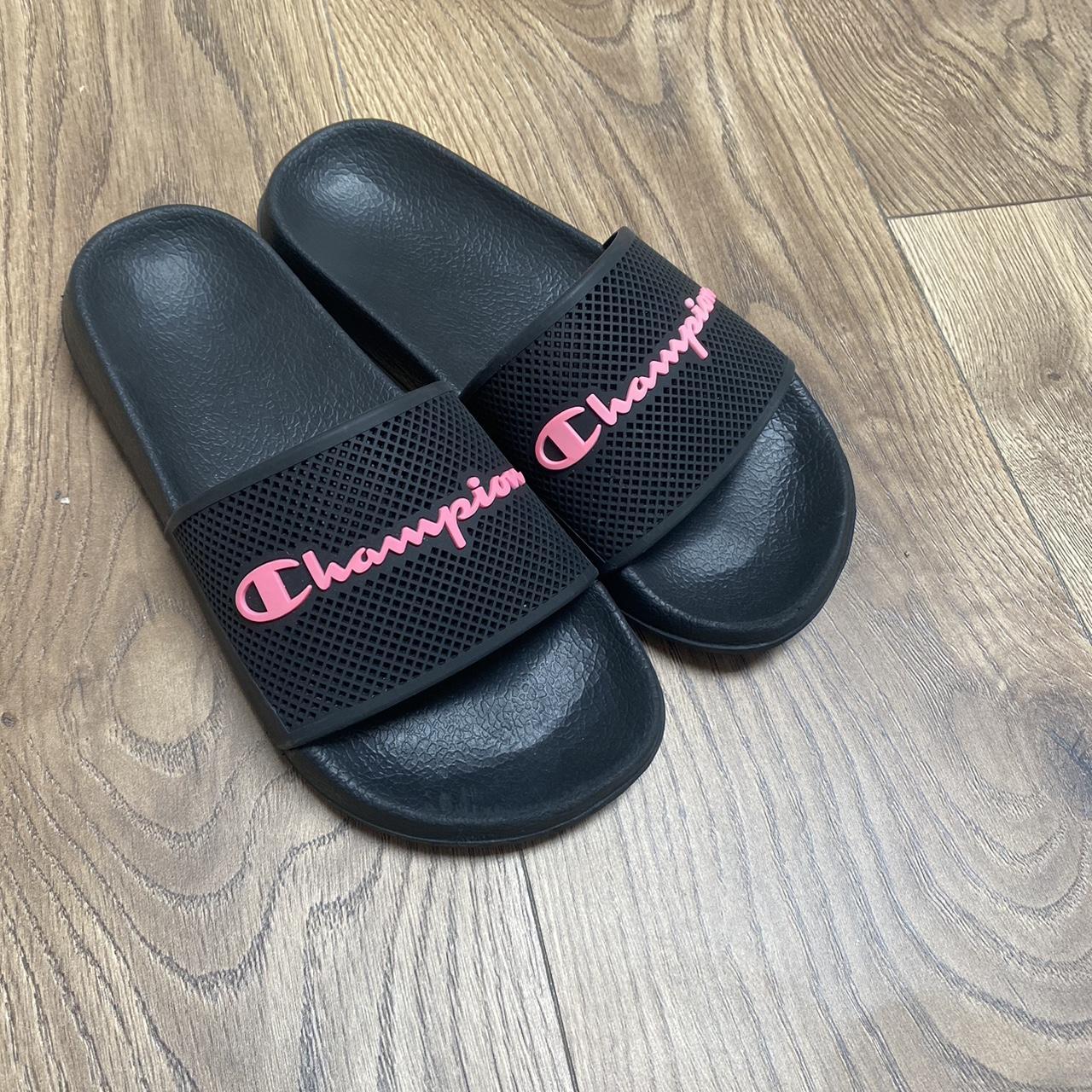 Champion Black and Pink sliders, Not used