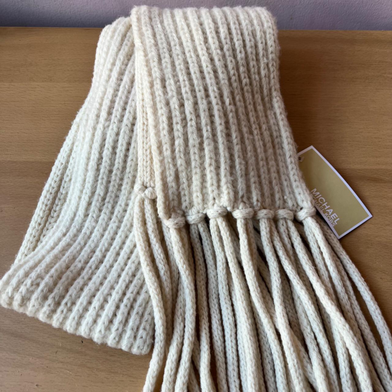 Michael kors scarf white on sale