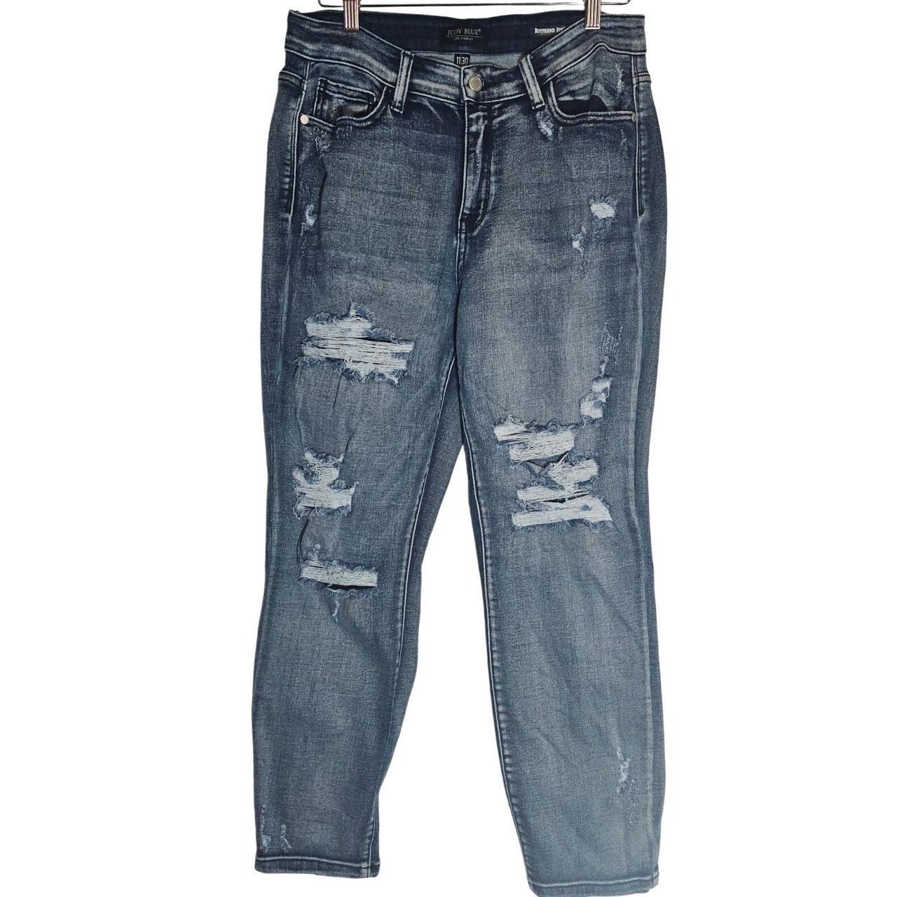 Source Unknown Women's Distressed Jeans - Blue - … - image 1