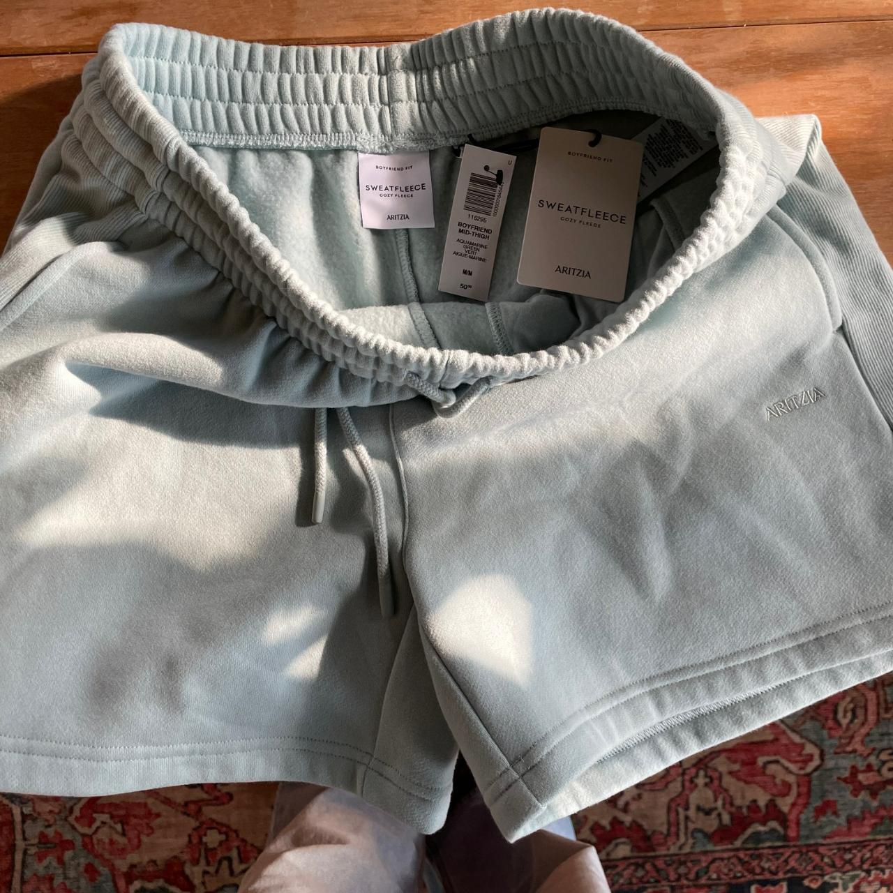 Aritzia aquamarine fleece Never