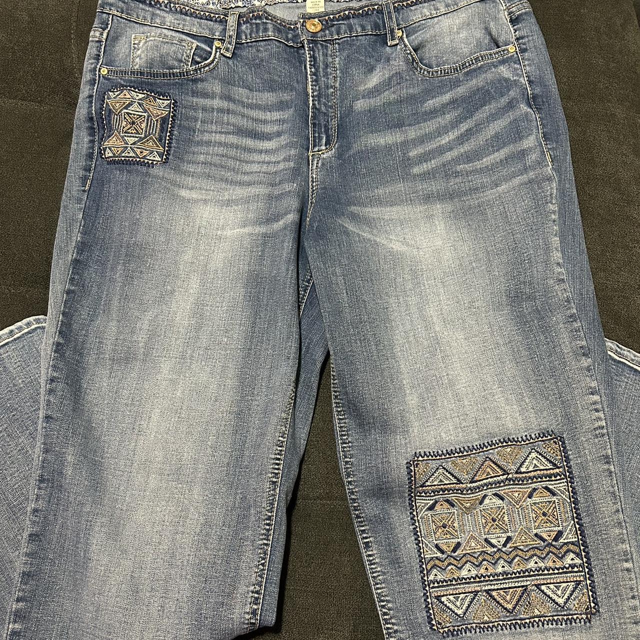 Vintage America Embroidered offers Jeans