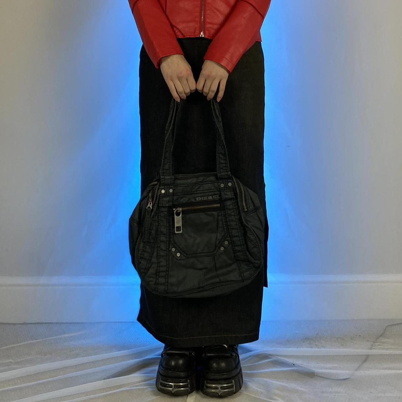 item diesel bowling bag description grey archive... Depop