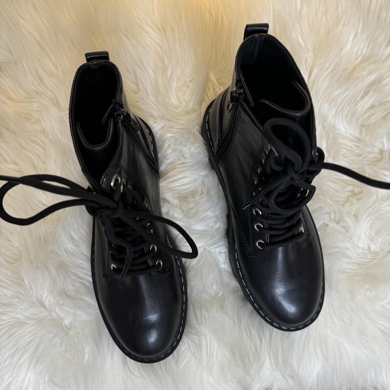 Divided Shoes H&M Black Boots with zipper