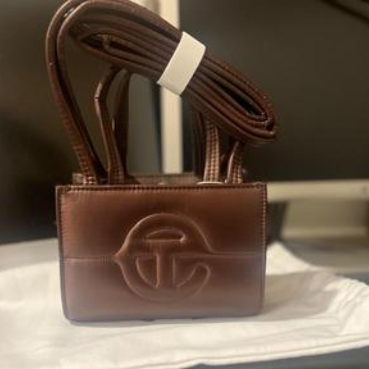 brown telfar crossbody bag unusedbrand