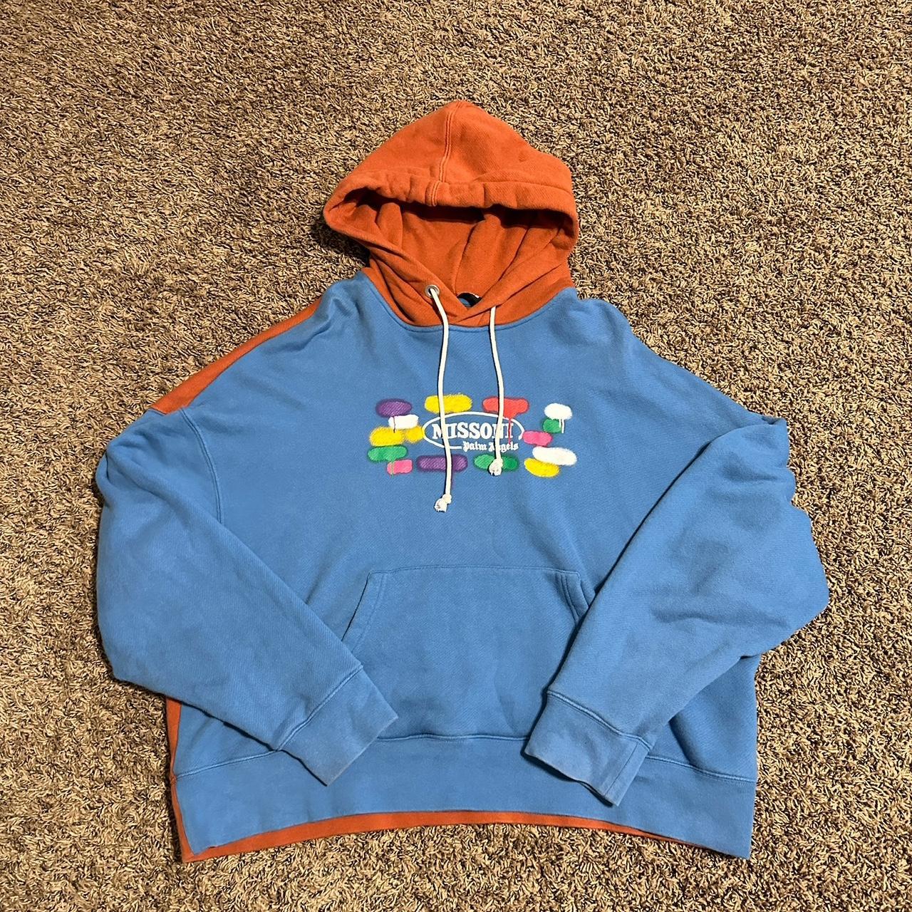 Palm angels multicolor hoodie deals