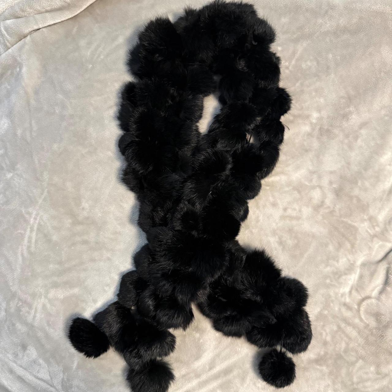 Source Unknown Women's Scarf - Black – Real Mink … - image 3