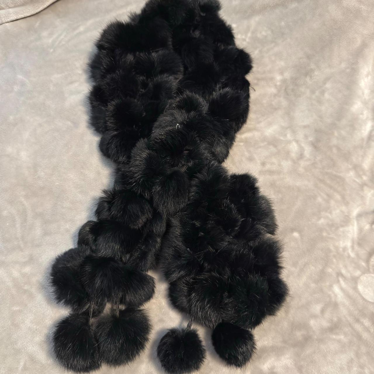 Source Unknown Women's Scarf - Black – Real Mink … - image 4