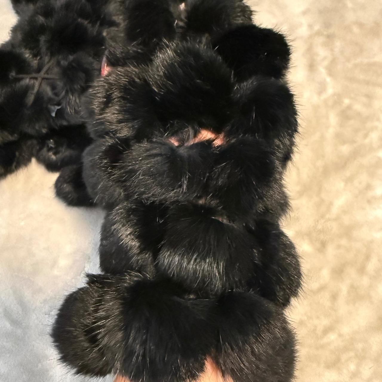 Source Unknown Women's Scarf - Black – Real Mink … - image 6