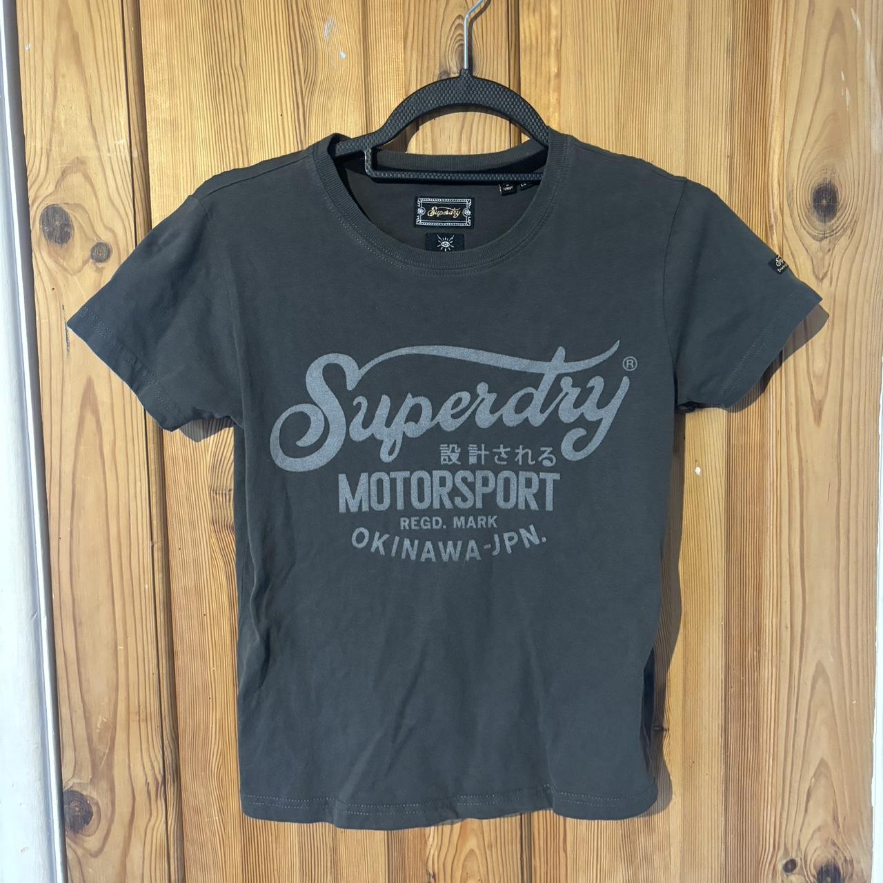 Superdry baby t shirt dark grey