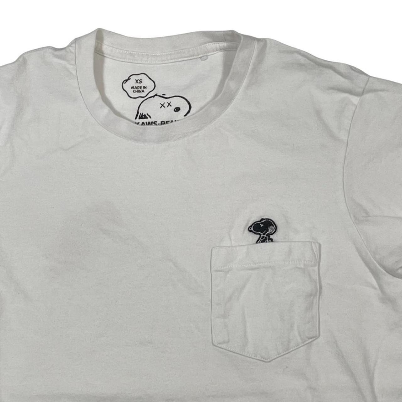 Kaws Men's White T-shirt (2)