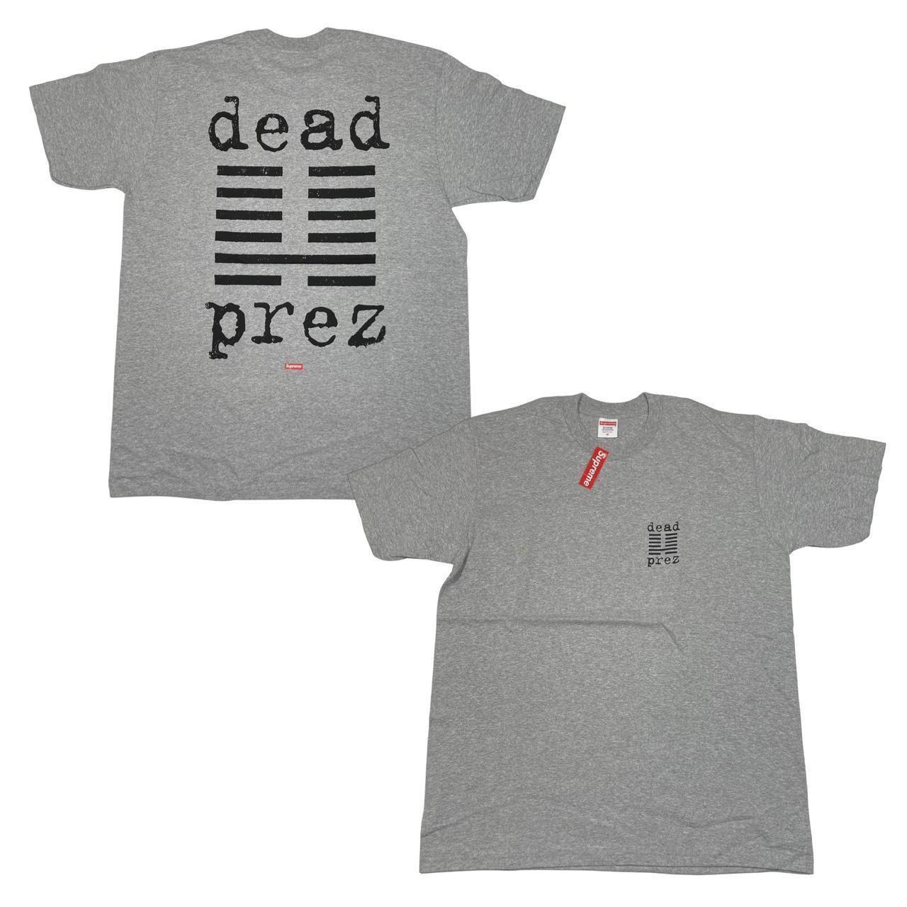 FW19 Supreme x Dead Prez Size M Gray Rap Tee Color:... - Depop