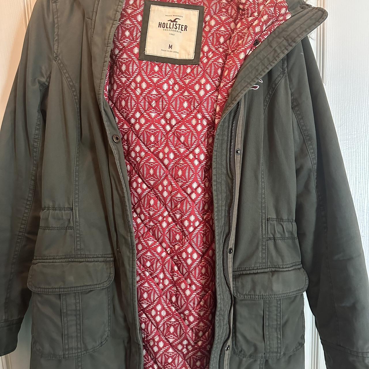 Pink Hollister Green Coat Green And Khaki Hollister Jacket, Some - Main Image