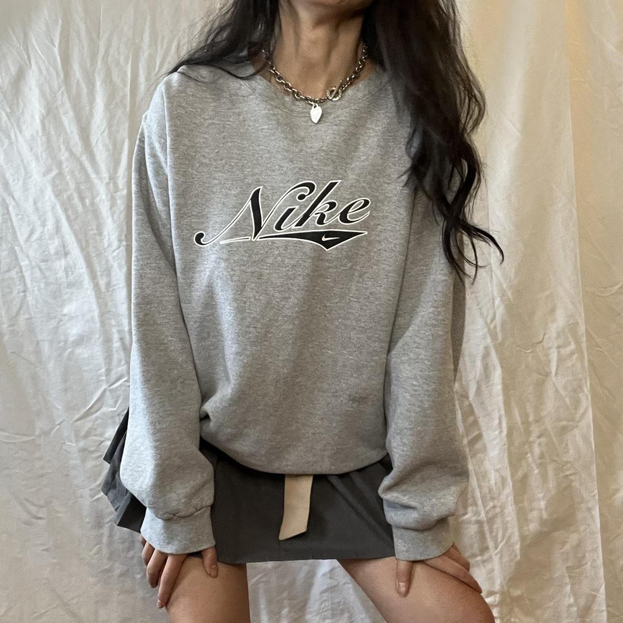 womens grey nike sweater