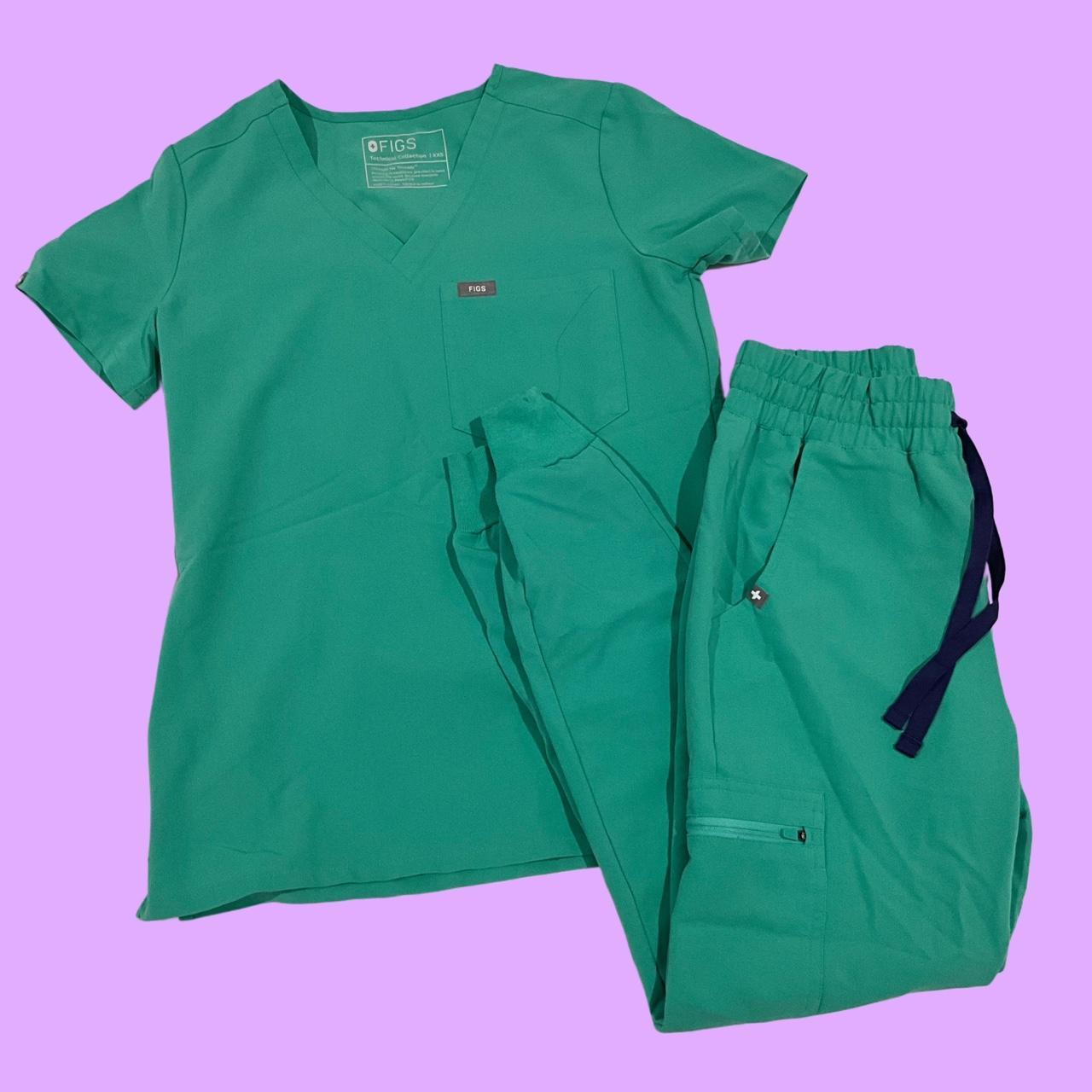 Figs Surgical Green Scrub newest Set - Zamora Joggers and Catarina Top