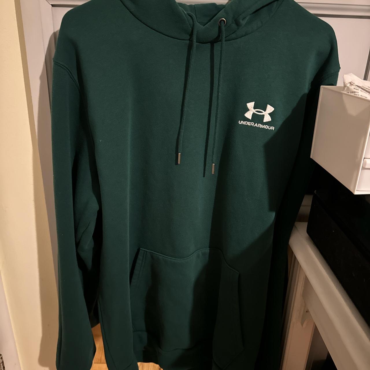 Dark green under armour hoodie best sale