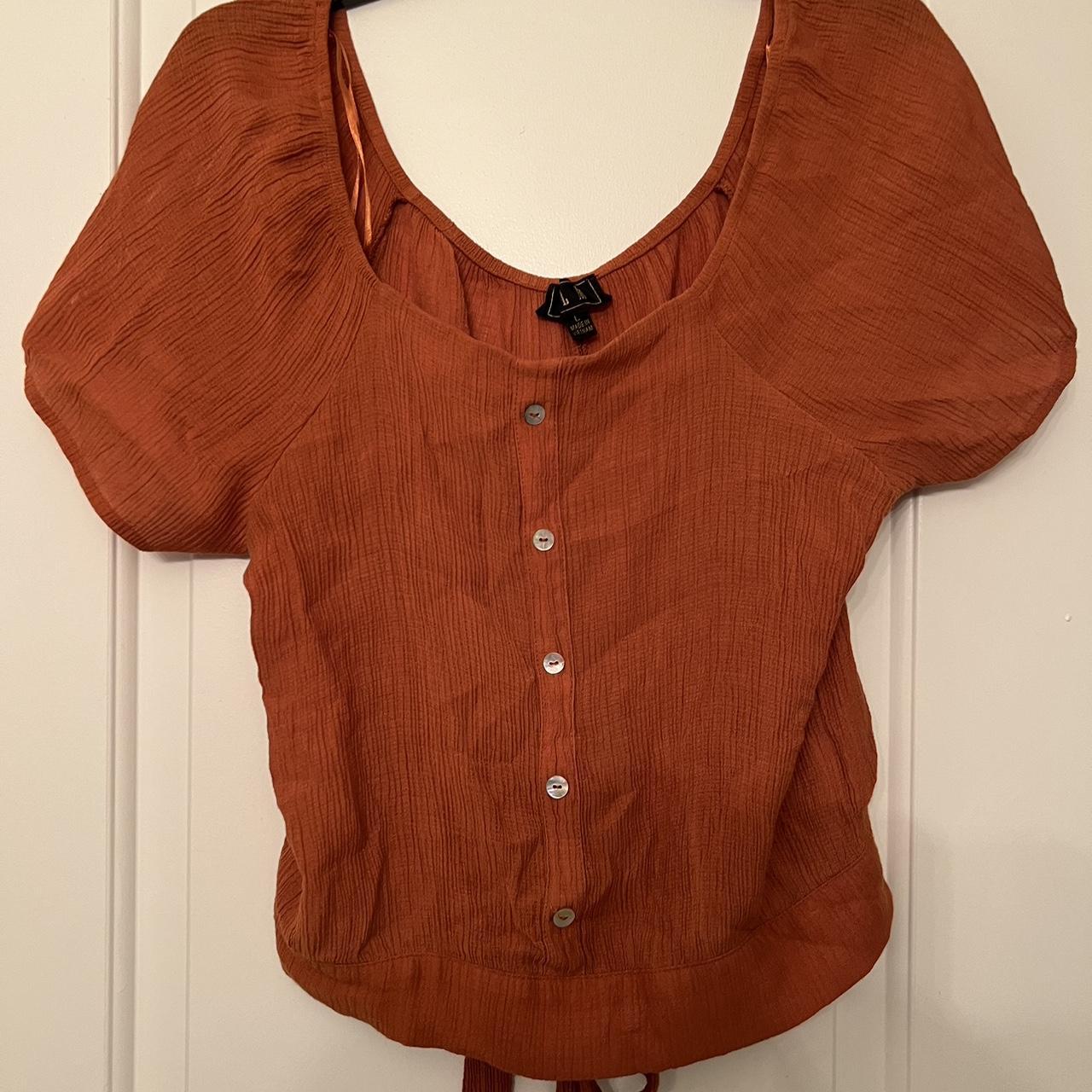 Cute burnt deals orange tops