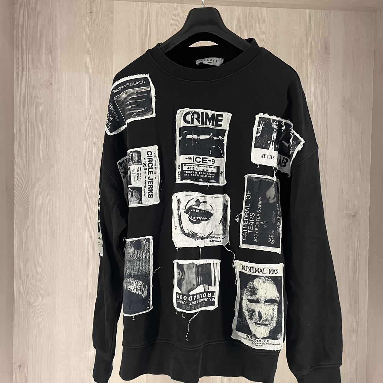 Sandro Patchwork shops sweatshirt