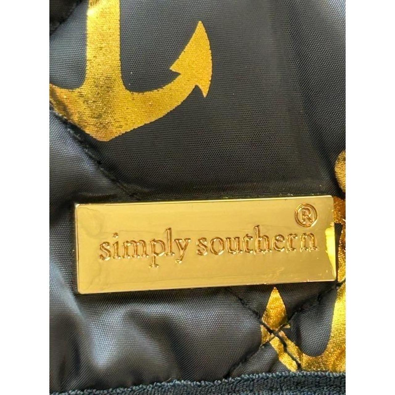 Preloved Women's Vest - Blue/Gold - M – Simply So… - image 3