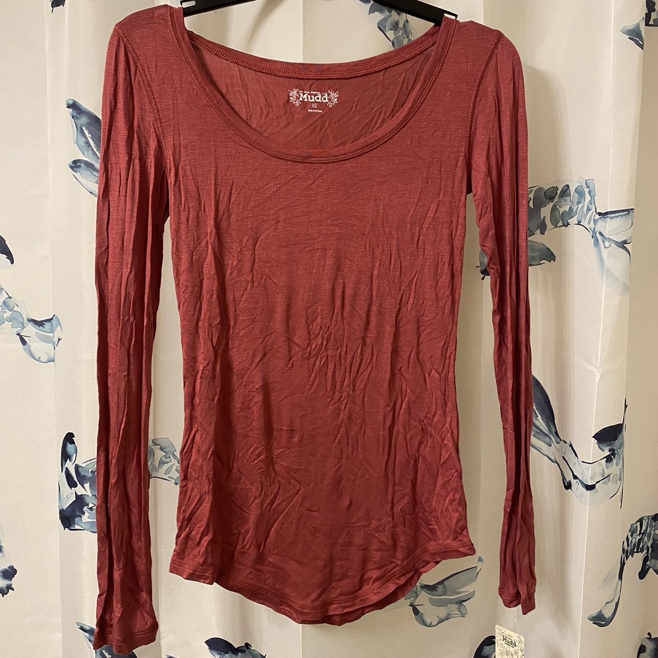 Mudd NWT Size XS red long sleeve top nwt mudd soft Depop