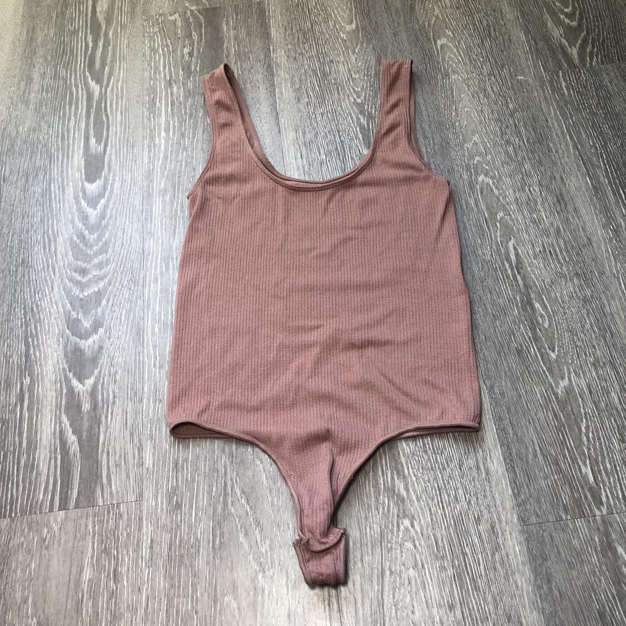 Skims Women S Pink Bodysuit Depop