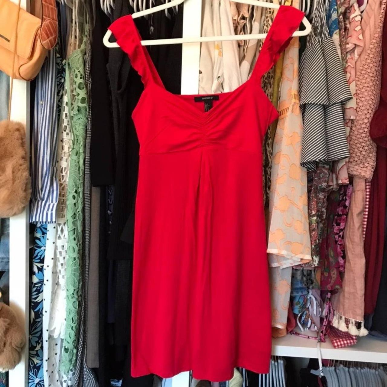 Forever 21 Women's Red Dress | Depop