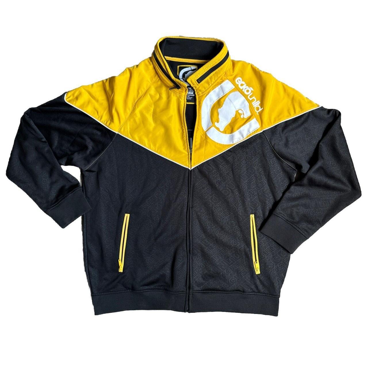VTG Ecko Unltd Jacket Men Black Yellow Rhino Full | Depop