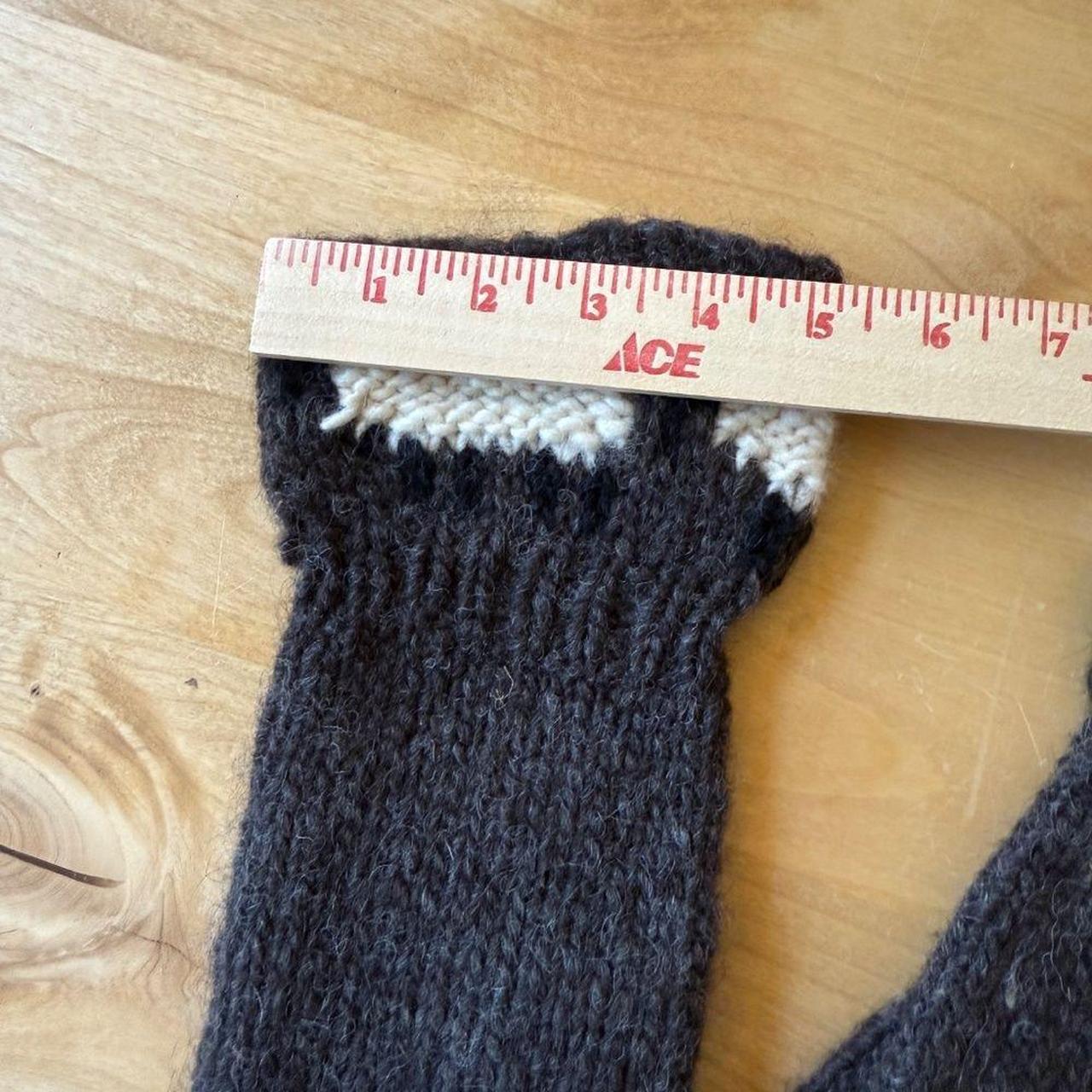 Source Unknown Women's Mittens - Grey – HAND KNIT… - image 5