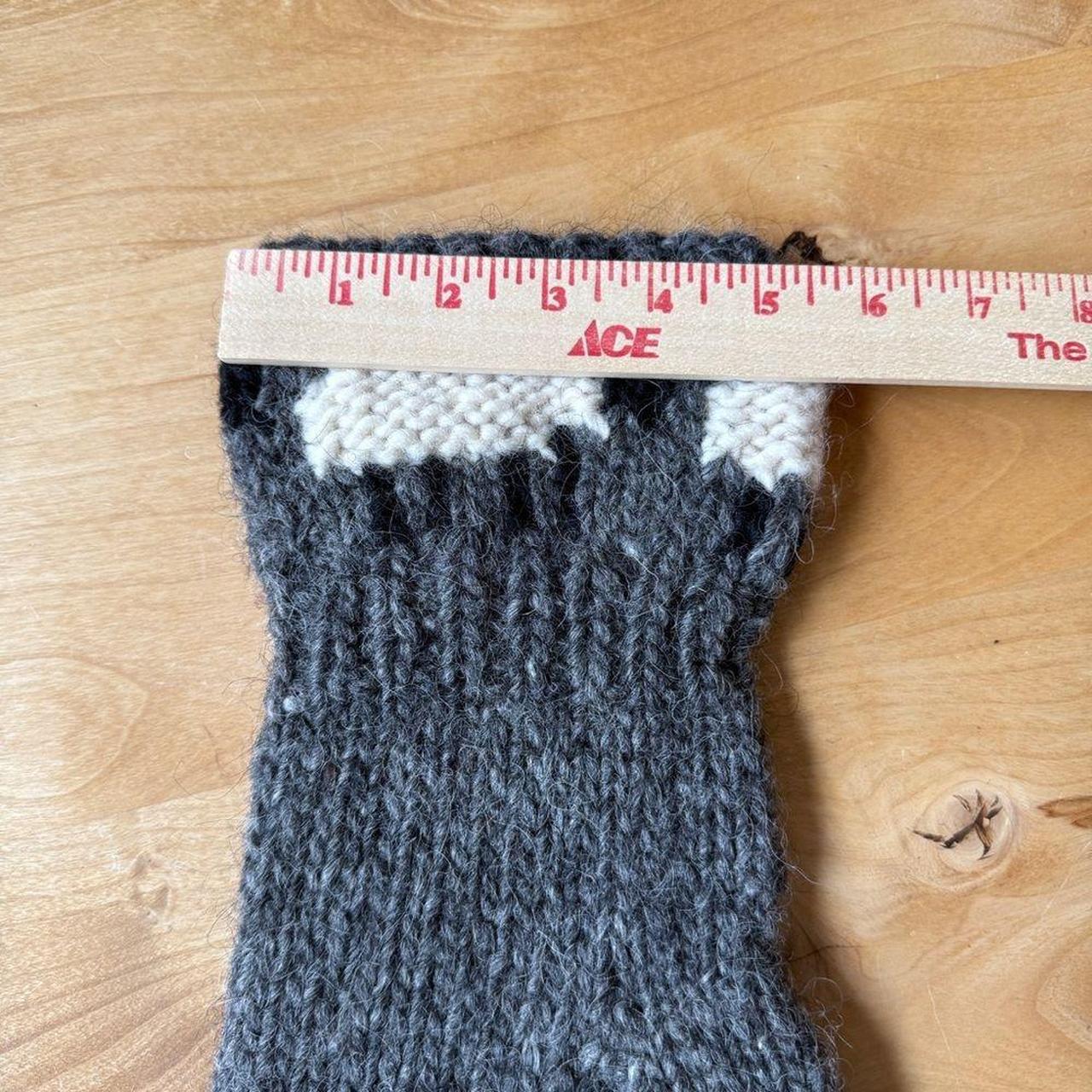 Source Unknown Women's Mittens - Grey – HAND KNIT… - image 5