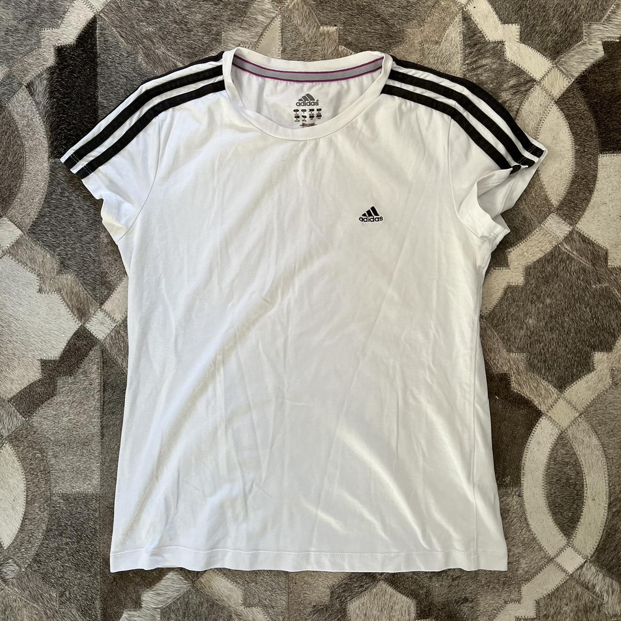 Adidas gym top • Adidas simple white gym top.... - Depop