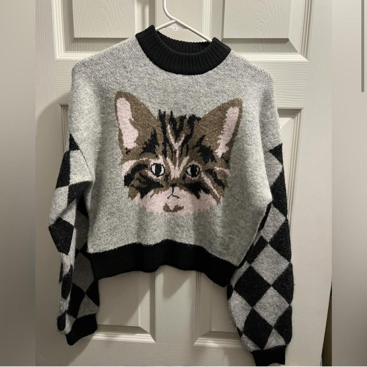 Lazy Oaf Women's Sweater - Multi/Grey - XS – Lazy… - image 1