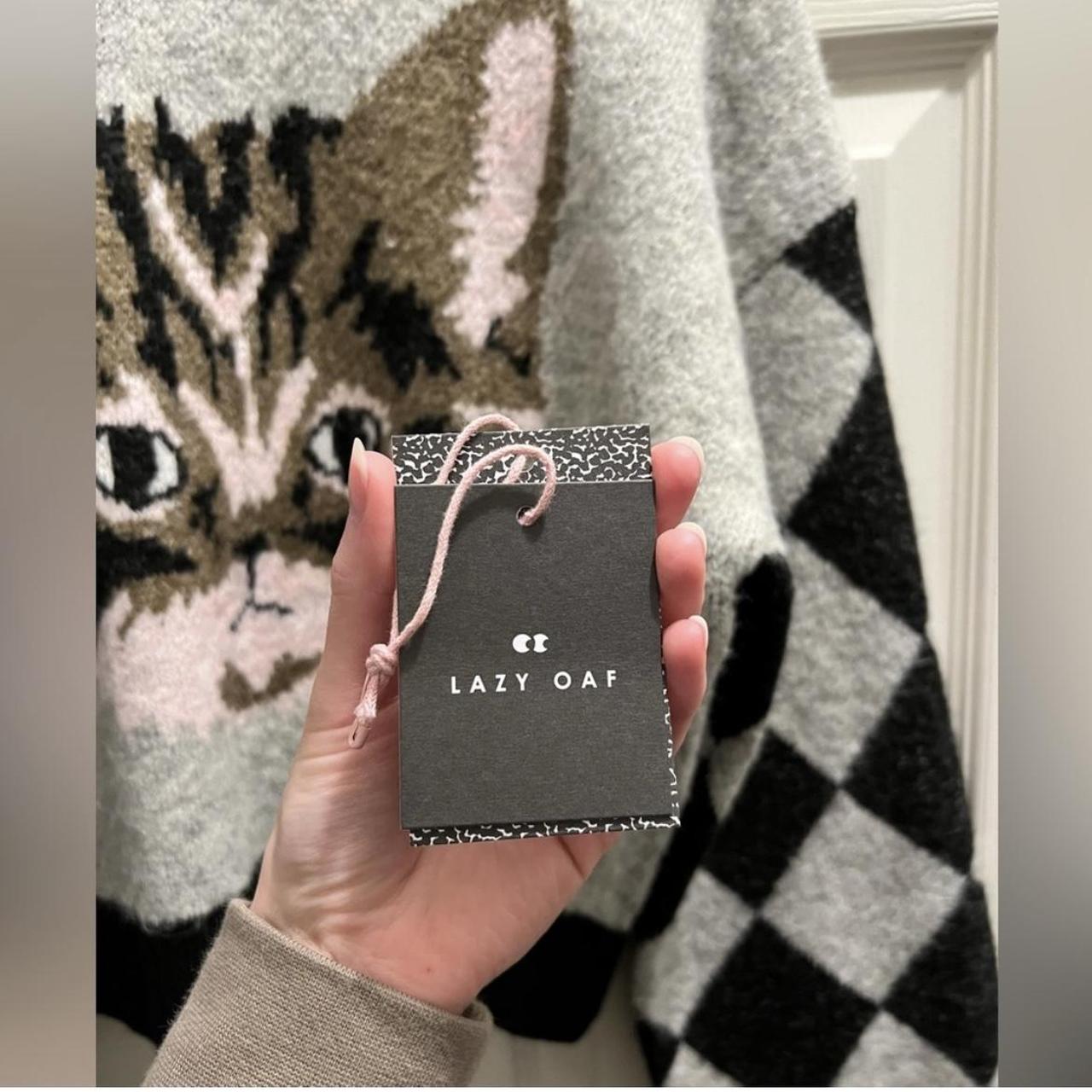 Lazy Oaf Women's Sweater - Multi/Grey - XS – Lazy… - image 6